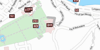 Stadtplan Forte di Belvedere 