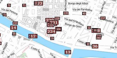 Stadtplan Palazzo degli Affari Florenz