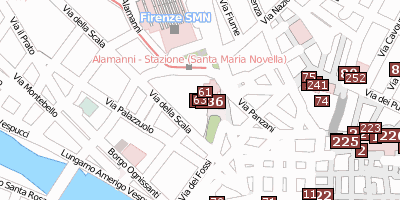 Basilica di Santa Maria Novella  Florenz Stadtplan