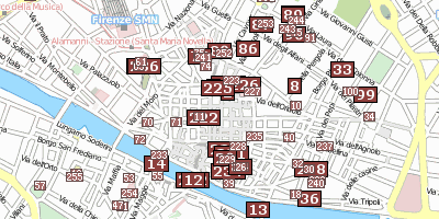 Medici-Kapellen  Florenz Stadtplan