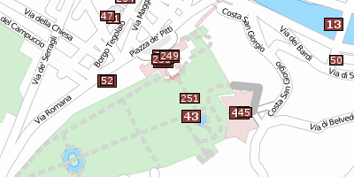 Stadtplan Palazzo Pitti