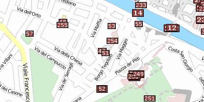 Stadtplan Piazza Santo Spirito